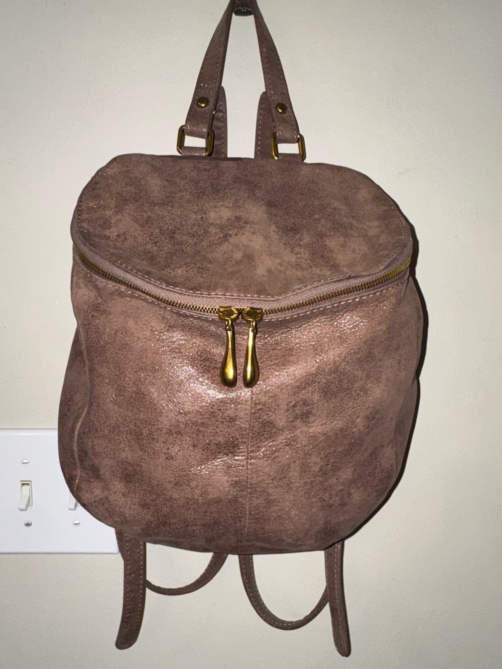 HOBO River Leather Backpack - Shimmer - Unisex
